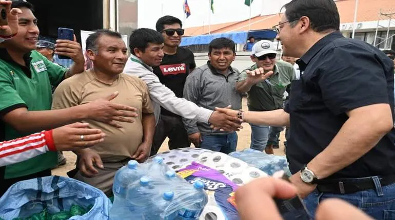 Presidente Luis Arce en Trinidad 