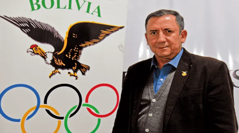 Marco Arze Comité Olímpico Boliviano (COB). Foto: Alvaro Valero/La Prensa