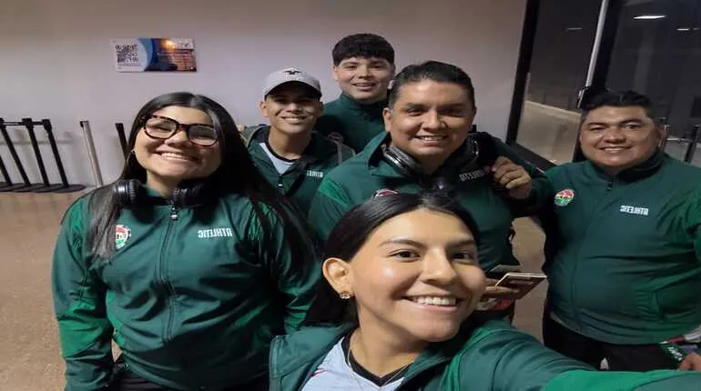 Foto de la comitiva nacional. Credito: Feboka