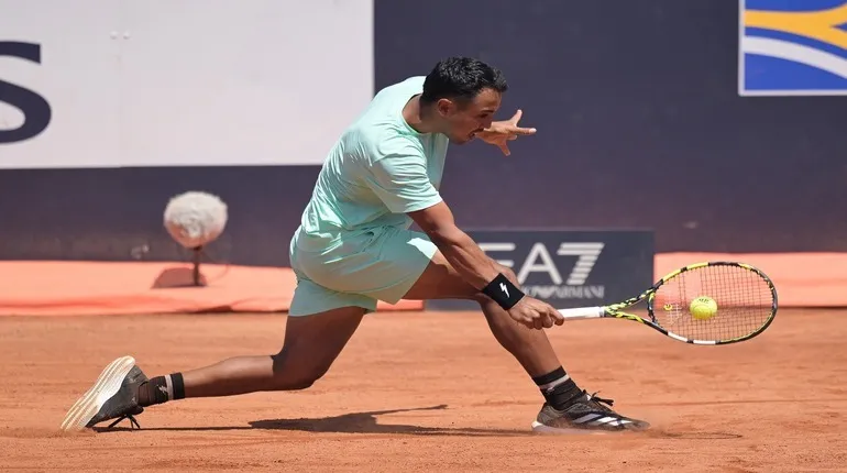 Foto de Hugo Dellien en un partido anterior. Crédito: Peter Staples / ATP Tour