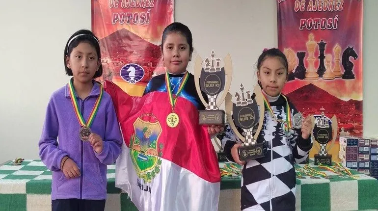 Fotos del torneo en Potosí. Crédito: Federación Boliviana de Ajedrez