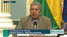 Ministro de Defensa. Foto: Captura BTV