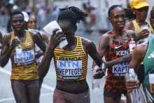 Imagen de archivo de la atleta ugandesa Rebecca Cheptegei