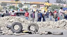 la ministra de Salud, María Renée Castro, pidió a los movilizados permitir el paso a ambulancias.