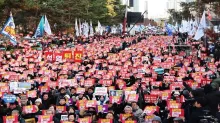 Multitudinaria protesta en Seúl contra el presidente Yoon. EFE/EPA/Han Myung-Gu
