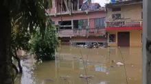 Una zona de Tipuani bajo el agua. Foto: Somos Tipuaneños.