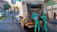 Recolección de basura en La Paz. Foto: AMUN