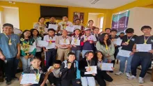 Foto de los premiados. Crédito: Federación Boliviana de Ajedrez